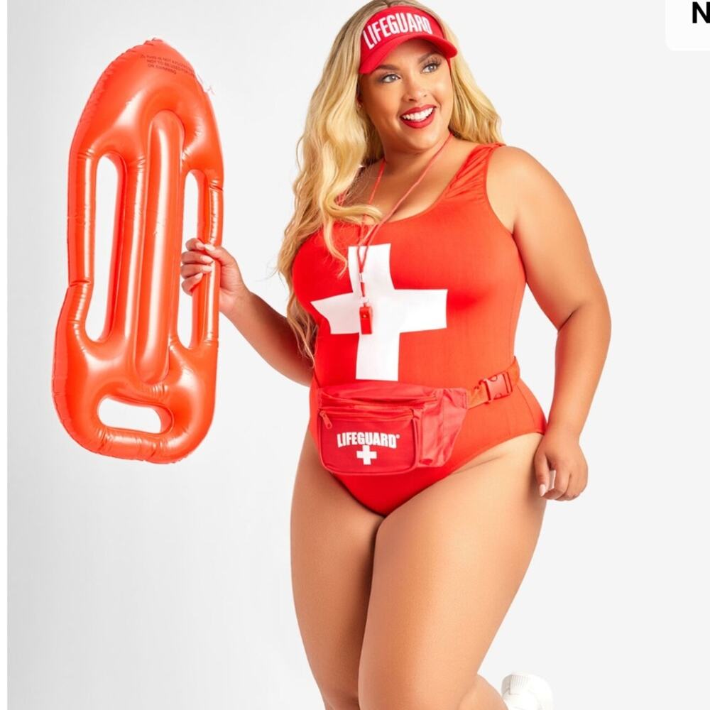 NWT Ashley Stewart Bae Watch Lifeguard Baywatch Halloween costume 3X
